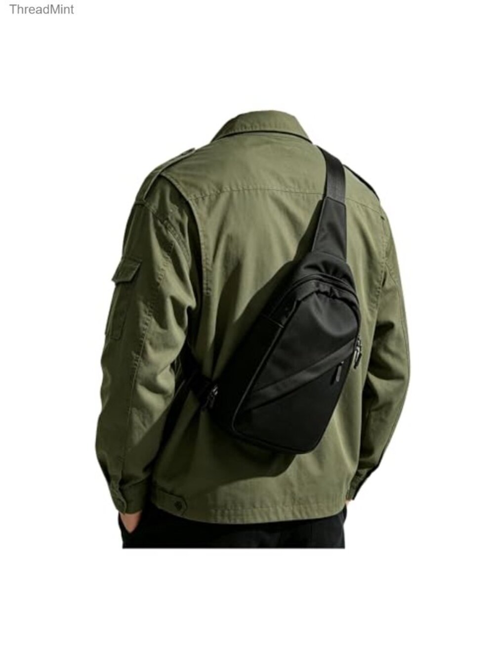 Anti-Theft Sling Crossbody Bag for Men Women Travel Hiking Casual Daypack Nylon